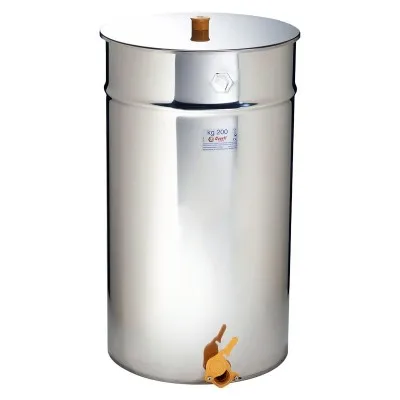 Maturateur à miel 200 kg inox avec robinet nylon 40 mm