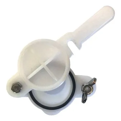 Robinet plastique à clapet 40/49 mm mâle pour maturateur à miel