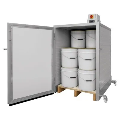 Étuve double paroi Lega 300 kg pour liquéfaction du miel en fût