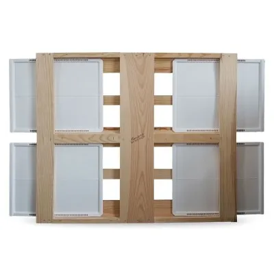 Palette apicole avec plaques récupératrices de miel