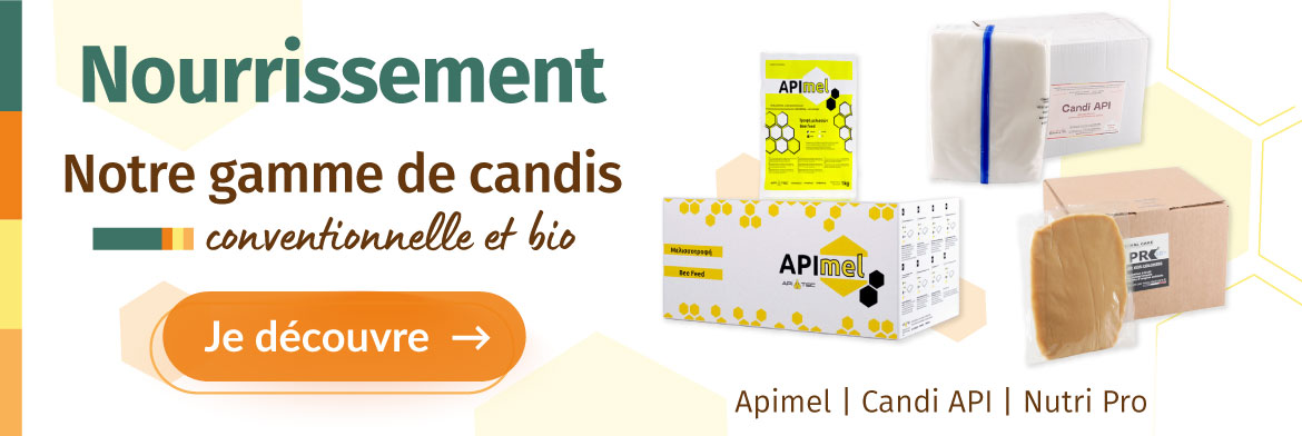 Sélection de candis pour le nourrissement des abeilles