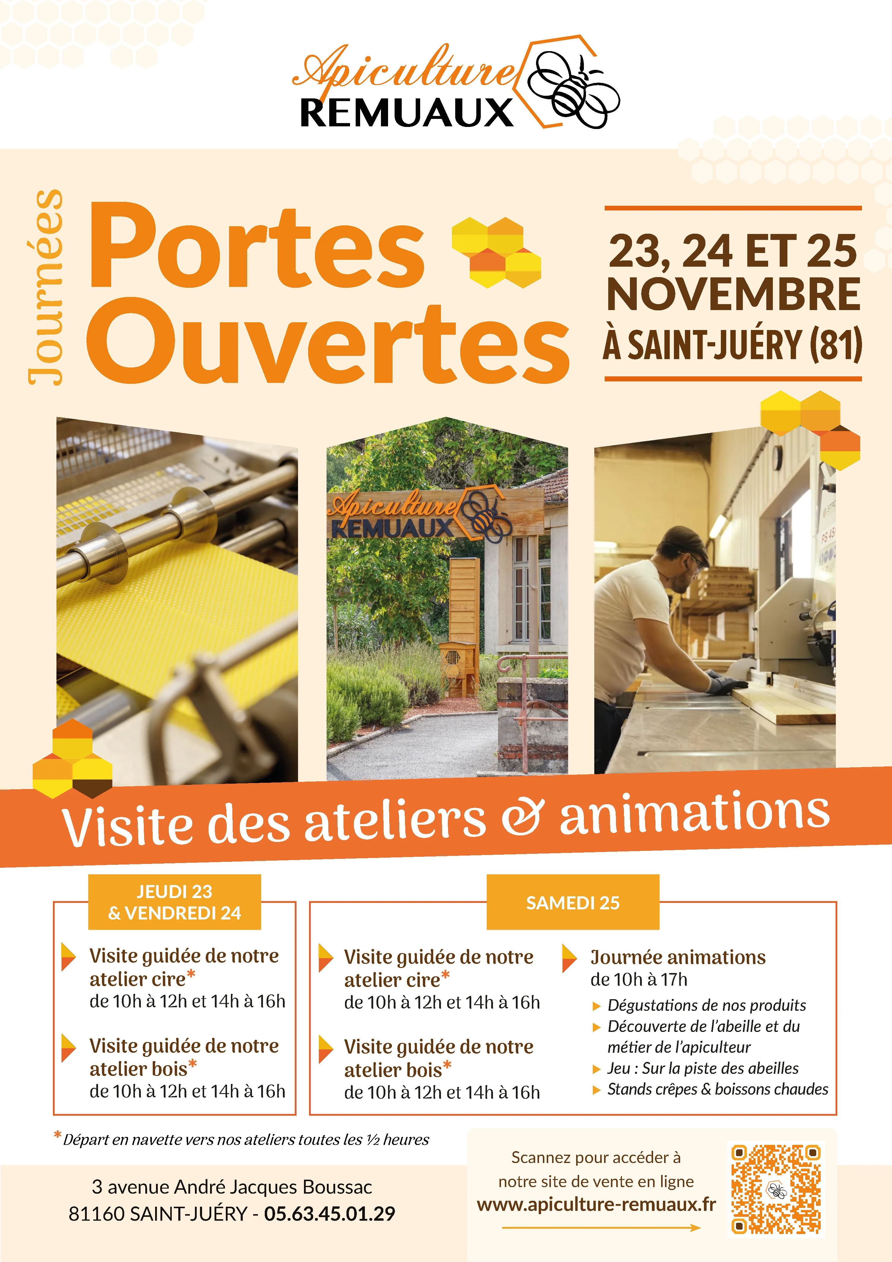 Affiche et programme de nos portes ouvertes 2023