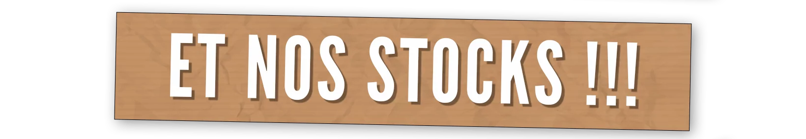 Visite guidée de nos stocks