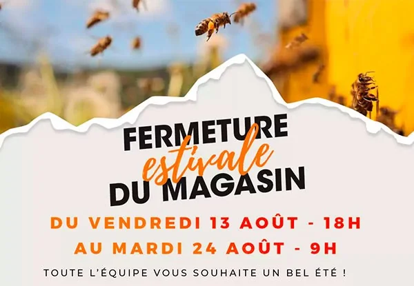 Fermeture estivale 2021